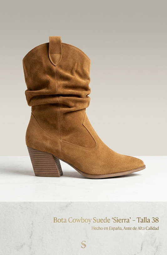 BOTA ESTILO COWBOY ARRUGADA